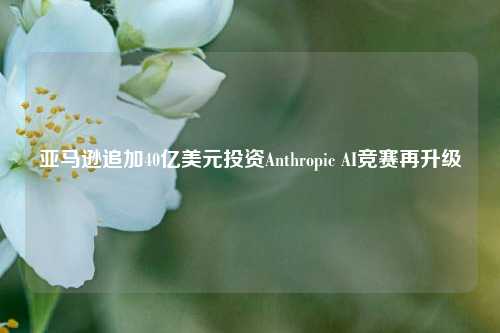 亚马逊追加40亿美元投资Anthropic AI竞赛再升级